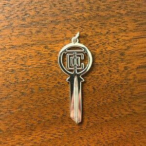 Tiffany & Co. Silver Key Necklace Pendant